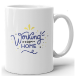 Custom Mug Printing With Predefined Design - Color - Blue & Yellow