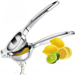 Manual Lemon Squeezer - Heavy Duty Stainless Steel - Press Hand Lime Citrus Fruit Juicer (Pack of 1).