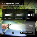 LED COB Key Chain Flashlights Small Water Resistant USB Rechargeable Magnetic Work Light 3 Light Modes Portable Mini Light with Folding Bracket.