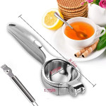 Manual Lemon Squeezer - Heavy Duty Stainless Steel - Press Hand Lime Citrus Fruit Juicer (Pack of 1).