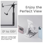 Mobile Holding Tabletop Stand, 180 Perfect View, Height Adjustment, Wide Compatibility, Multipurpose, Anti-Skid Design
