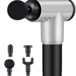 Facial Massage Gun Portable Vibration Muscle Body Machine with 4 Heads & 6 Adjustable Speed Vibrator for Neck, Leg, Hand & Back Massager -3.