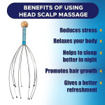 Head Neck Scalp Massager Massage Octopus Equipment