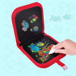 Erasable Doodle Books with 12 Watercolor Pens, Portable Drawing Pad , Writing Boards 2~12, Painting Toy Set for Car Travel, Road Trip.