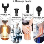 Facial Massage Gun Portable Vibration Muscle Body Machine with 4 Heads & 6 Adjustable Speed Vibrator for Neck, Leg, Hand & Back Massager -3.