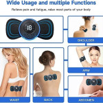 Body Massager Machine for Pain Relief Wireless Vibrating Massager 8 Mode & 19 Strength Level EMS Massager Mini Massager Butterfly Massager.