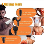 Facial Massage Gun Portable Vibration Muscle Body Machine with 4 Heads & 6 Adjustable Speed Vibrator for Neck, Leg, Hand & Back Massager -3.