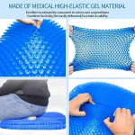 Medical Grade Gel Double-Sided Honeycomb Design Breathable, Durable, Portable Cushion Seat Pad-Helps in Relieving Back, Spine and Hips Pain.