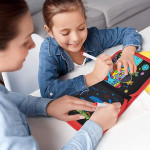 Erasable Doodle Books with 12 Watercolor Pens, Portable Drawing Pad , Writing Boards 2~12, Painting Toy Set for Car Travel, Road Trip.