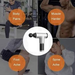 Facial Massage Gun Portable Vibration Muscle Body Machine with 4 Heads & 6 Adjustable Speed Vibrator for Neck, Leg, Hand & Back Massager -3.