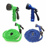 Magic Hose Garden Pipe_15 meters (50 Feet) Long Lasting Flexible Garden Foam Hose Pipe with Spray Nozzle Gun, for Gardening, Car Wash, Floor Clean.