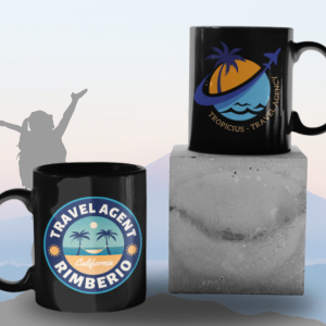 Black Printed Mug- Travel Agency Printed Mug