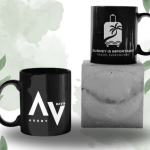 Black Printed Mug- Beach Travel Bag Night Edition Printed Mug