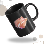 Black Printed Mug- My Work Mug Printed Mug