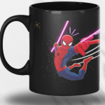 Black Printed Mug- Spider Man Printed Mug