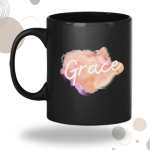 Black Printed Mug- My Work Mug Printed Mug