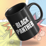 Black Printed Mug- Black Panther Printed Mug