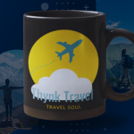Black Printed Mug- Mug For Pro traveller