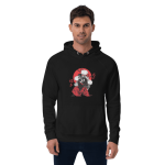 Men Full Sleeve - Black Hoodie - Japanese Samurai Printed Graphic Design