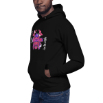 Men Full Sleeve - Black Hoodie - Japanese Samurai Warrior Face Printed Graphic Design