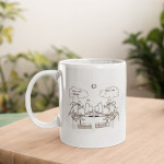 White Printed Mug - Web designer Rat Coder Quote