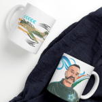White Printed Mug- Superhero Wing Commander Abhinandan