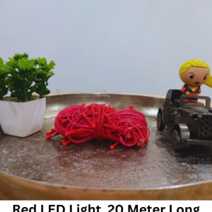 Mpro-CTP 20 Meter Long Light With 60 LED BULB - Red Color - Sessional Indoor String Lights