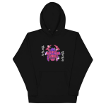 Men Full Sleeve - Black Hoodie - Japanese Samurai Warrior Face Printed Graphic Design