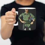 White Printed Mug- Bharat Air Force Printed Mug