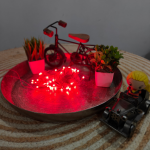 Mpro-CTP 20 Meter Long Light With 60 LED BULB - Red Color - Sessional Indoor String Lights