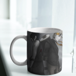 White Printed Mug - Naruto And His Big Rival