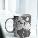 White Printed Mug - Naruto Team Members
