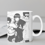 White Printed Mug - Naruto Team Members