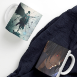 White Printed Mug - Anime Angel Series