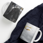 White Printed Mug - Naruto And His Big Rival