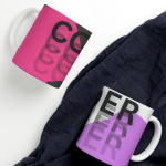 White Printed Mug - Coder
