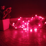 Mpro-CTP 20 Meter Long Light With 60 LED BULB - Red Color - Sessional Indoor String Lights