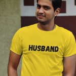 T-Shirt Single Side Printed - Husband Printed T-Shirt