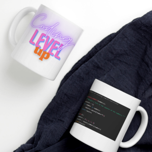White Printed Mug - Code Written On Mug