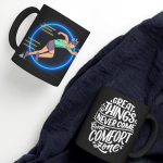 Black Printed Mug- Athlete Person Motivation Quote