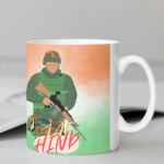 White Printed Mug - Special Hero Indian Army Mug