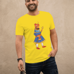 Single Side Couple Printed T-shirt - Raja And Rani