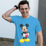 Single Side Couple Printed T-shirt - Mickey Mouse