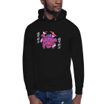 Men Full Sleeve - Black Hoodie - Japanese Samurai Warrior Face Printed Graphic Design
