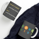 White Printed Mug- MERN Stack Mug Special For Coder