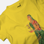 Single Side Couple Printed T-shirt - Raja And Rani