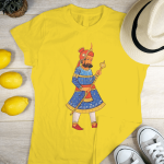 Single Side Couple Printed T-shirt - Raja And Rani