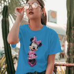 Single Side Couple Printed T-shirt - Mickey Mouse